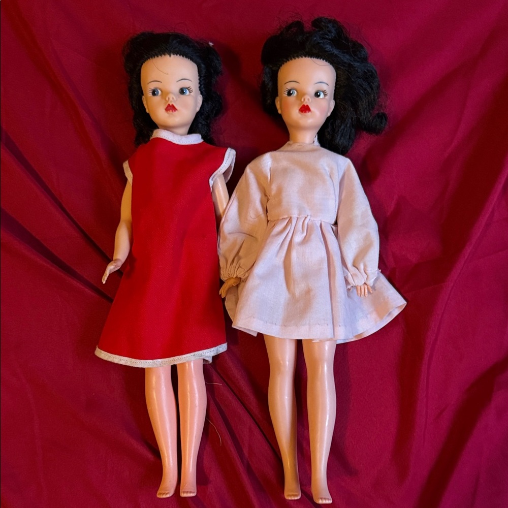 Lot of 2 Vintage 1960s Reliable Canada Tammy Dolls